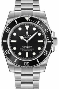 Rolex Submariner Black Dial Stainless Steel Men's Watch 124060-0001